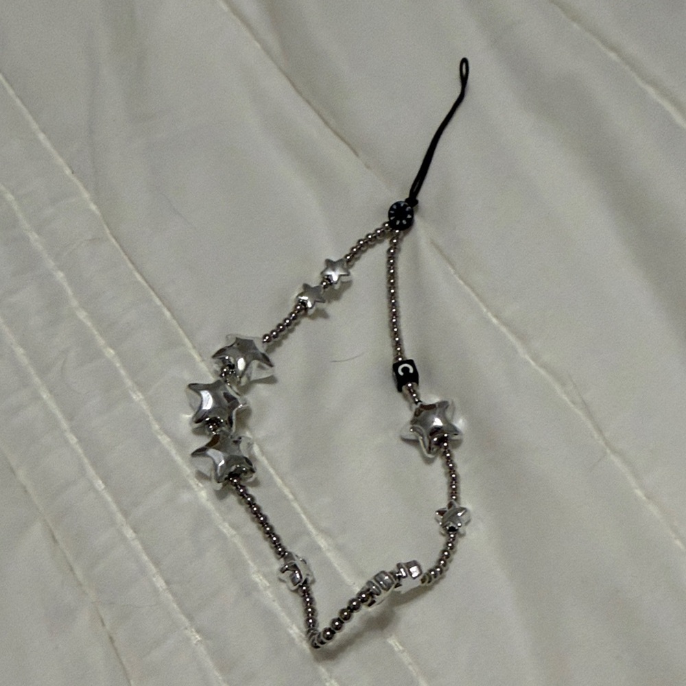 Casetify Silver Star Phone charm